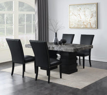 Load image into Gallery viewer, D137 - Dining Room Set With Faux Leather Chairs
