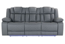 Load image into Gallery viewer, U7068 - 3 Piece Living Room Set (10 Power Reclining Sofa / Power Console Reclining Loveseat / Power Recliner With LED) - Gray
