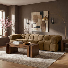 Load image into Gallery viewer, Orin - Velvet Performance Fabric Upholstered 3 Piece Modular Sofa
