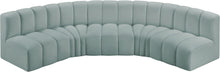 Load image into Gallery viewer, Arc - Faux Leather 5 Piece U-Shaped Modular Sofa

