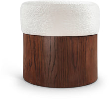Load image into Gallery viewer, Nimes - Ottoman / Stool With Brown Base

