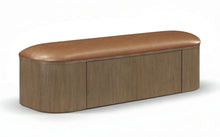 Load image into Gallery viewer, Velden - Upholstered Storage Bench With Stained Brown Base
