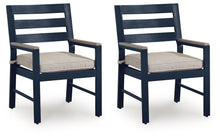 Load image into Gallery viewer, East Beach - Arm Chair With Cushion (Set of 2) - Blue
