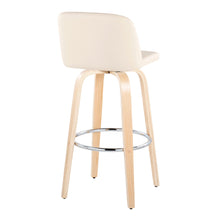 Load image into Gallery viewer, Toriano - Contemporary Fixed Height Barstool &amp; Swivel With Round Footrest (Set of 2)
