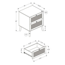 Load image into Gallery viewer, Accent Table &amp; Storage Drawers - White

