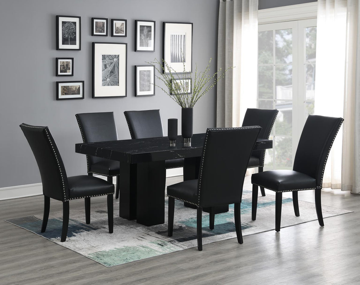 D133 - Dining Room Set With Leather Chairs