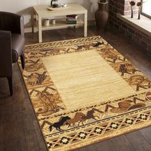 Load image into Gallery viewer, Tribes - 5'3" X 7'3" Southwest Area Rug Polypropylene - Beige
