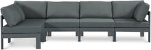 Load image into Gallery viewer, Nizuc - Outdoor Patio 5 Piece Modular Sectional With Gray Frame
