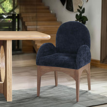 Load image into Gallery viewer, Waldorf - Chenille Dining Arm Chair With Natural Legs
