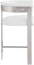 Load image into Gallery viewer, Romeo - Boucle Counter Stool With Silver Base (Set of 2)
