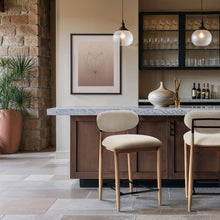Load image into Gallery viewer, Riccio - Upholstered Stool - Cream
