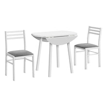 Load image into Gallery viewer, 3 Pieces Dining Table Set, Small, Drop Leaf, Contemporary &amp; Modern

