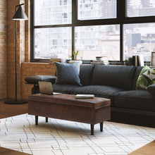 Load image into Gallery viewer, Shay - Large Square Coffee Table Storage Ottoman Mid-Century Style
