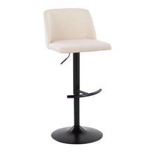 Load image into Gallery viewer, Toriano - Contemporary Adjustable Bar Stool With Rounded T Footrest (Set of 2)
