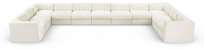 Rummi - Velvet Performance Fabric Upholstered 11 Piece Modular Sectional