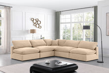 Load image into Gallery viewer, Comfy - 5 Piece Velvet Modular Corner Armless Sectional
