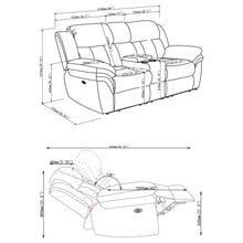 Load image into Gallery viewer, Bahrain Power Reclining Loveseat
