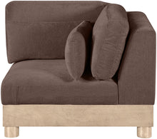 Load image into Gallery viewer, Turin - Chenille Fabric Upholstered Modular Corner Chair - Natural Base
