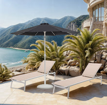 Load image into Gallery viewer, Fiji - Aluminum Patio Umbrella With Round White Base
