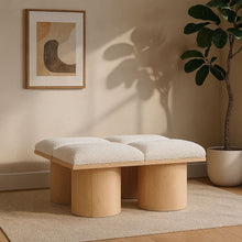 Load image into Gallery viewer, Pavilion - 4 Piece Modular Bench With Natural Base
