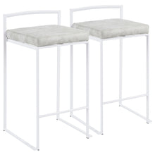 Load image into Gallery viewer, Fuji - Simple Elegance, Contemporary Stackable Counter Stool
