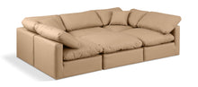 Load image into Gallery viewer, Indulge - Faux Leather 6 Piece Modular Sectional - Tan
