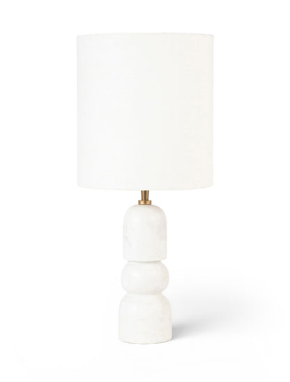 Paros - Base And Linen Textured Fabric Shade Table Lamp
