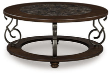 Load image into Gallery viewer, Frallyn - Round Cocktail Table - Dark Brown

