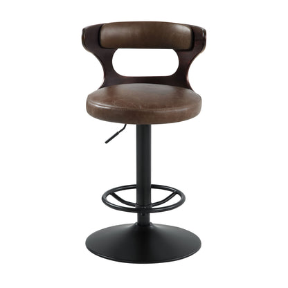 Saba - Adjustable Stool With Swivel - Brown