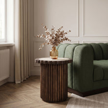 Load image into Gallery viewer, Elvira - Marble And Mango Wood Table

