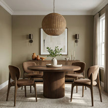 Load image into Gallery viewer, Velora - Upholstered Dining Chair (Set of 2) - Brown Base
