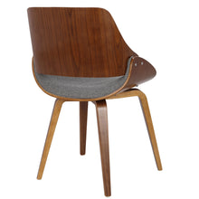 Load image into Gallery viewer, Fabrizzi - Mid-Century Modern Dining / Chair (Set of 2) - Walnut / Gray
