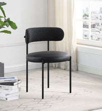 Load image into Gallery viewer, Beacon - Faux Leather Dining Chair With Black Legs (Set of 2)
