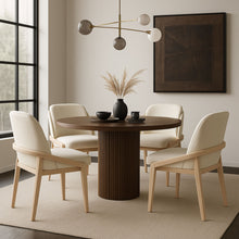 Load image into Gallery viewer, Navo - Faux Leather Upholstered Dining Chair - Natural Base
