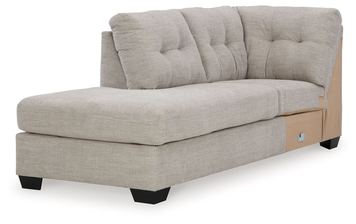 Mahoney - Laf Corner Chaise - Pebble