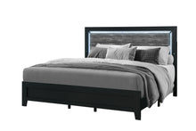 Load image into Gallery viewer, Reid - Queen Bed With LED - Black
