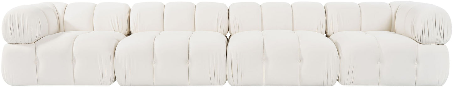 Orin - Fabric Velvet 4 Piece Modular Sofa
