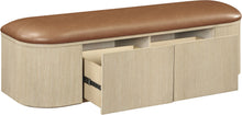 Load image into Gallery viewer, Velden - Upholstered Storage Bench With Stained Natural Base
