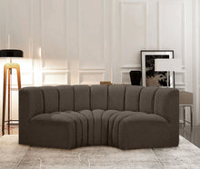Load image into Gallery viewer, Arc - Boucle Fabric 3 Piece Modular U-Shaped Sofa
