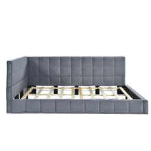 Load image into Gallery viewer, Full Size Upholstered Classic Daybed / Sofa Bed Frame, Elegant Design - Gray
