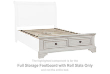Load image into Gallery viewer, Robbinsdale - Full Storage Ftbd w/Roll Slats - Antique White
