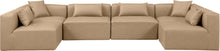 Load image into Gallery viewer, Cube - 6 Piece Modular Armless Sectional - Tan
