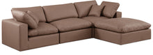 Load image into Gallery viewer, Comfy - 4 Piece Faux Leather Modular Sectional With Chaise
