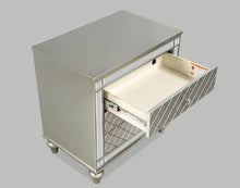 Load image into Gallery viewer, Crown Mark Furniture Cristian 2 Drawer Nightstand in Beige
