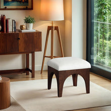 Load image into Gallery viewer, Lawson - Chenille Fabric Upholstered Ottoman - Walnut Base

