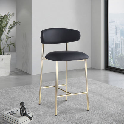 Lupita - Counter Stool With Brushed Gold Frame (Set of 2)