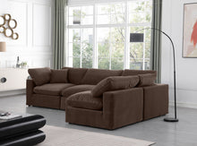 Load image into Gallery viewer, Comfy - 4 Piece Velvet Modular Armless Sectional
