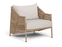 Load image into Gallery viewer, Coastline - Olefin Water Resistant Fabric And Wicker Outdoor Patio Accent Chair - Beige
