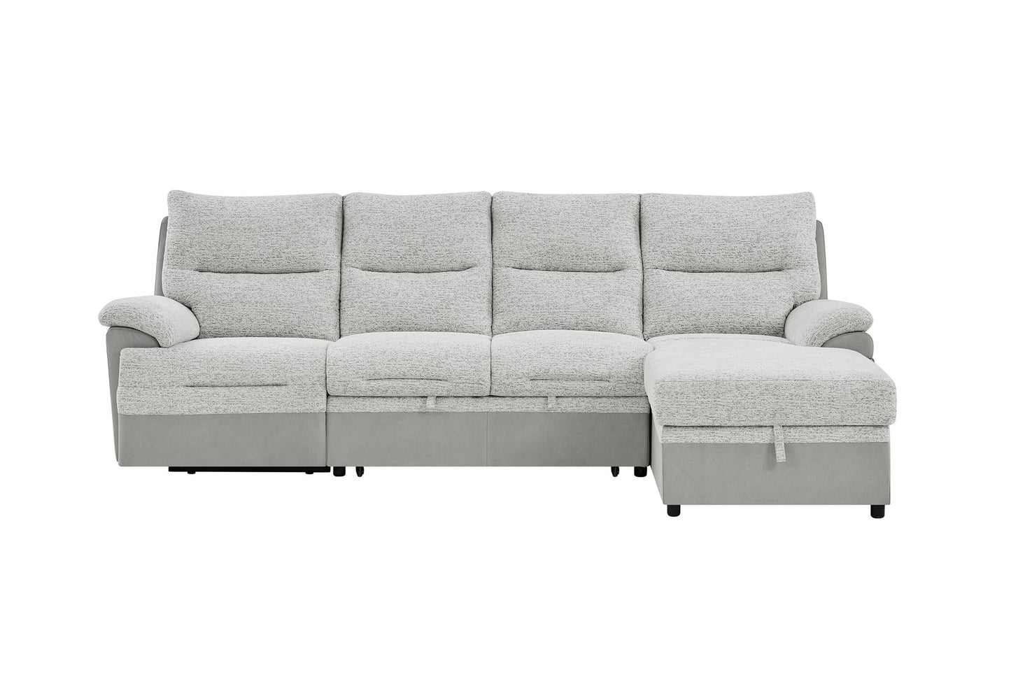 U3822 - Loveseat With Pull Out Bed - Light Gray