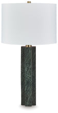 Load image into Gallery viewer, Keegan - Marble Table Lamp - Green
